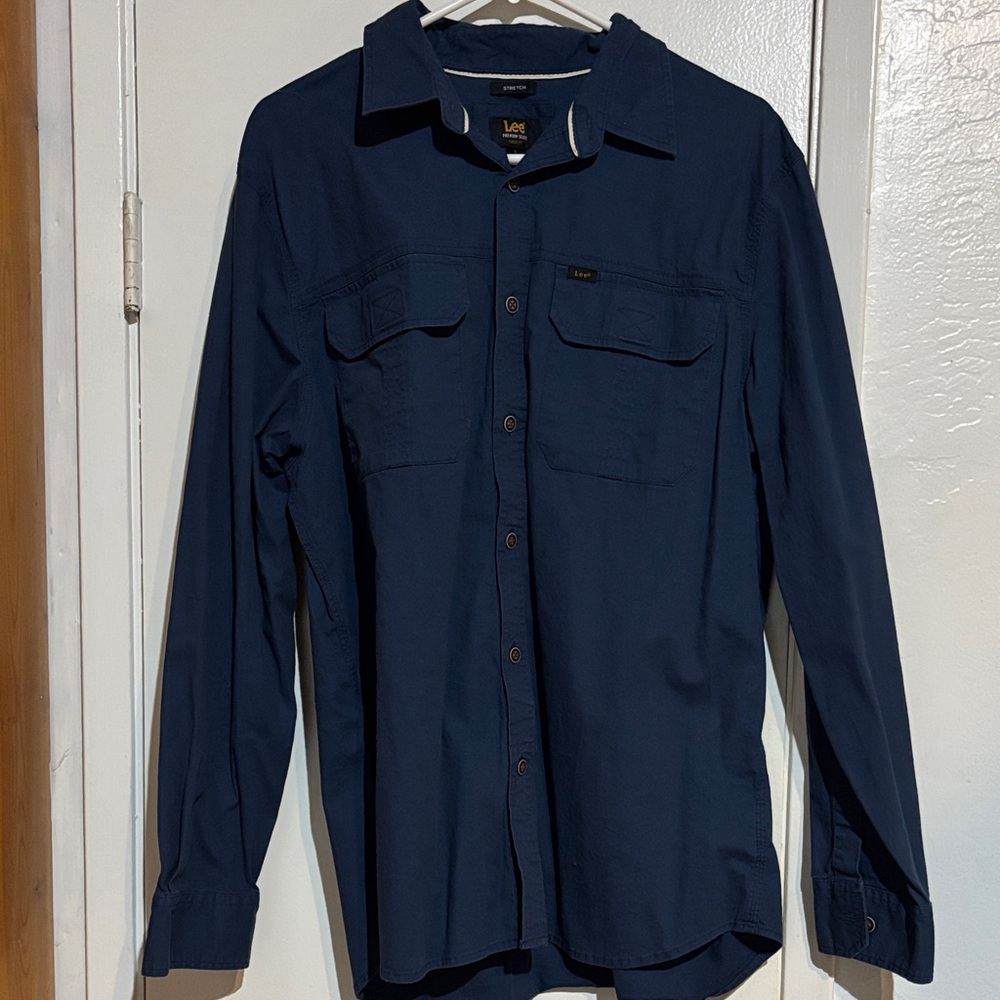 Lee Dark Blue Long Sleeve Shirt